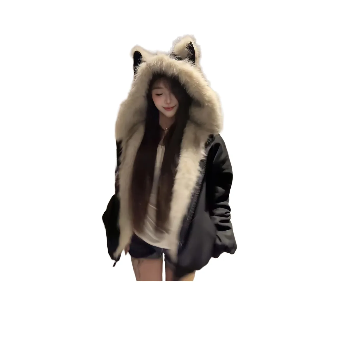 RiseBrand Черный Унисекс Пуховики