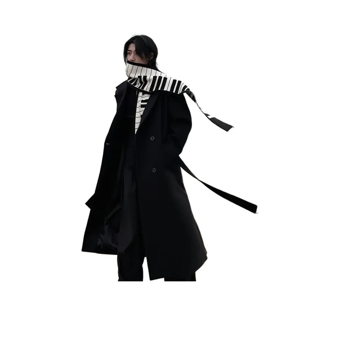 PEA Черное Унисекс Пальто