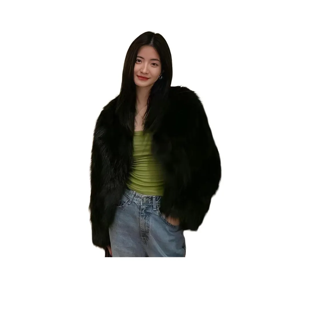 PZHK Черный Женские Меховые изделия