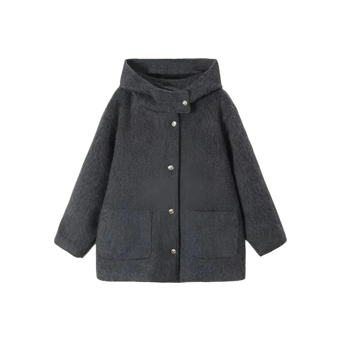 SKYA Темно-серый с булавкой женское пальто