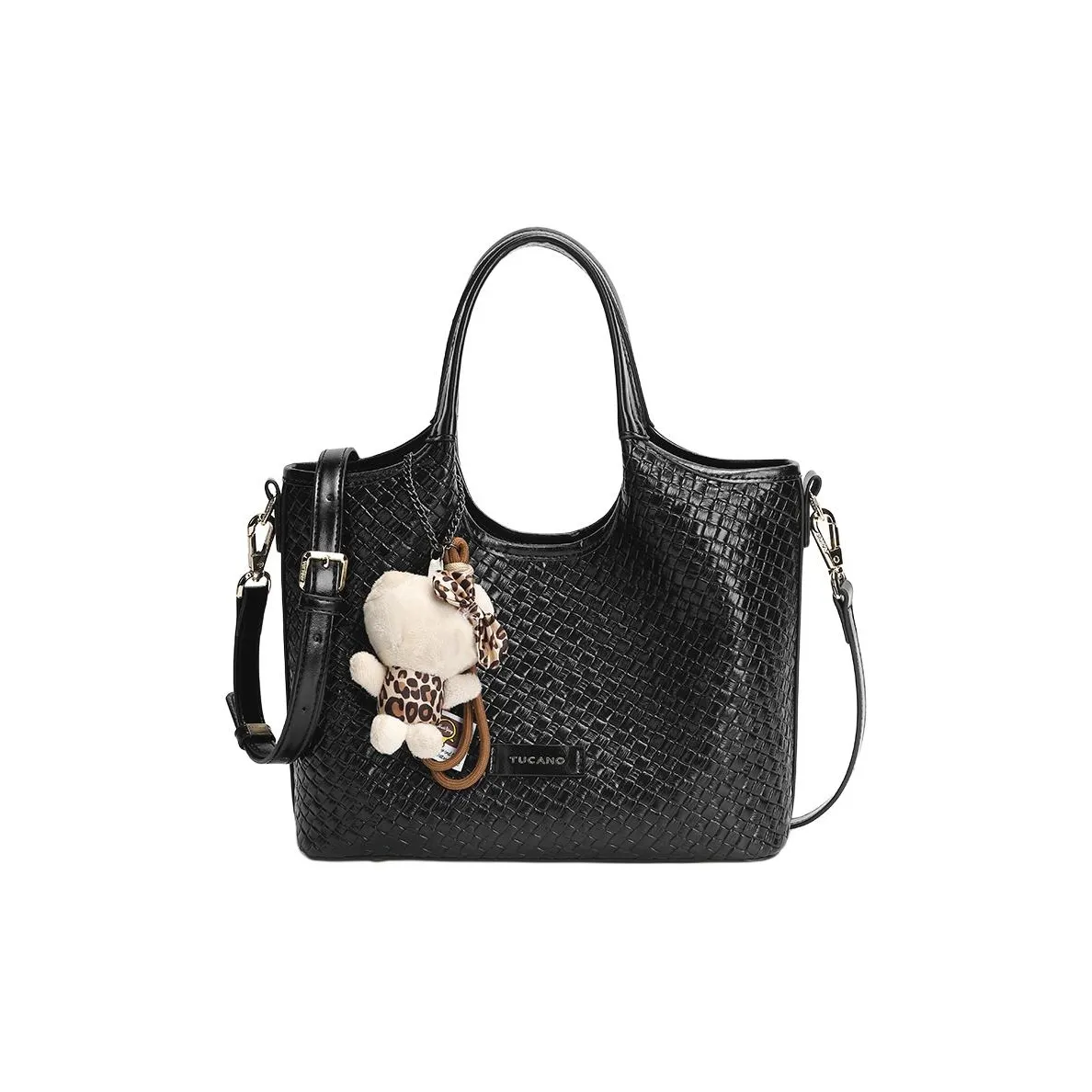 TUCANO Корова Кожа Одно Плечо MOTHER Daughter Сумка Женская Черный Белый