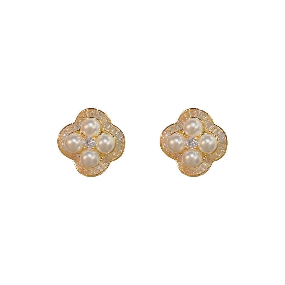BONAS Copper Stud Earrings Women's BONAS Медные серьги-гвоздики женские
