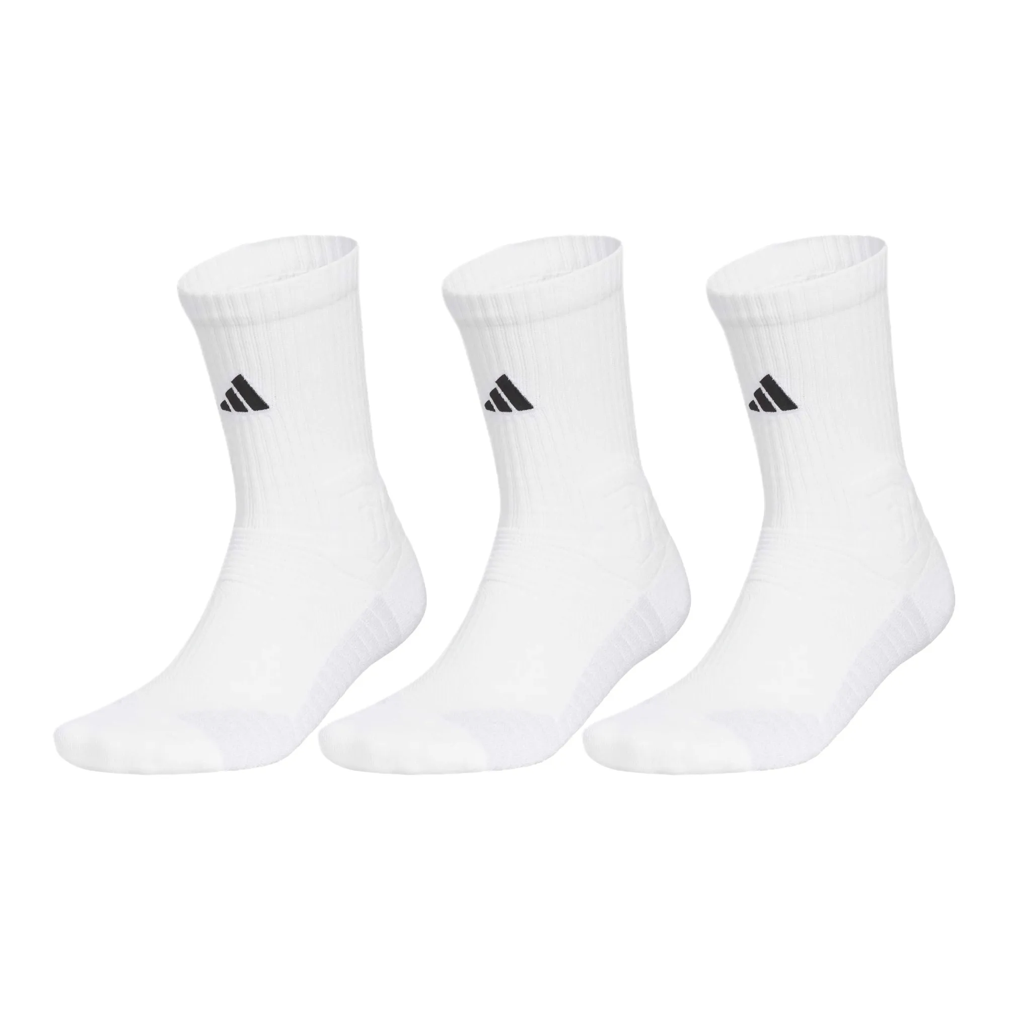 Adidas Белый Черный 3 пачки унисекс носки до икры MID