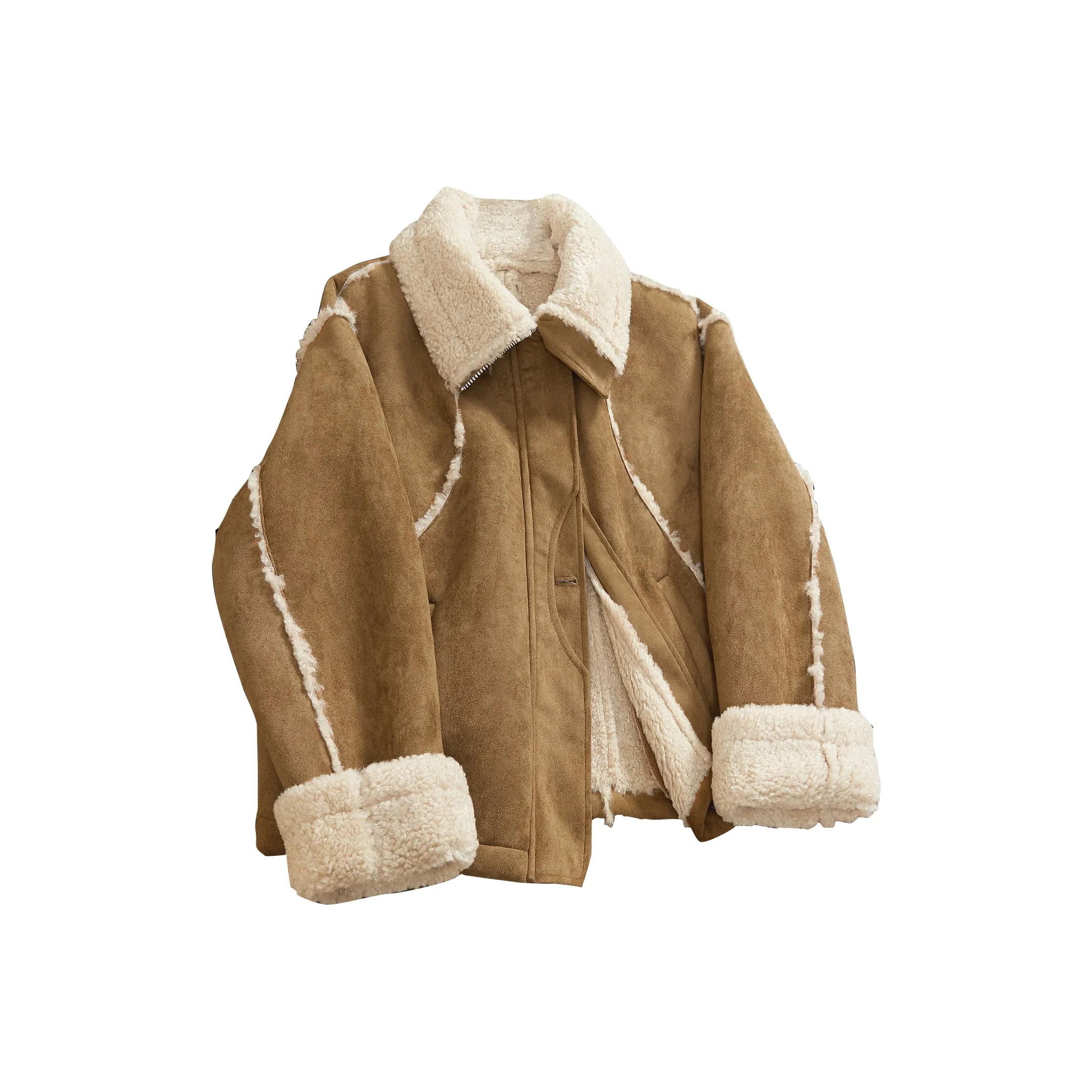 TOUCH Укороченное пальто женское карамель