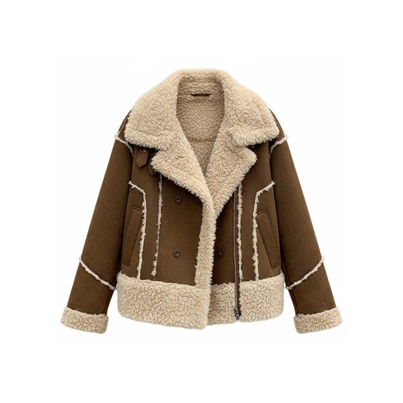 STGX Темный кофейный женский пуховик