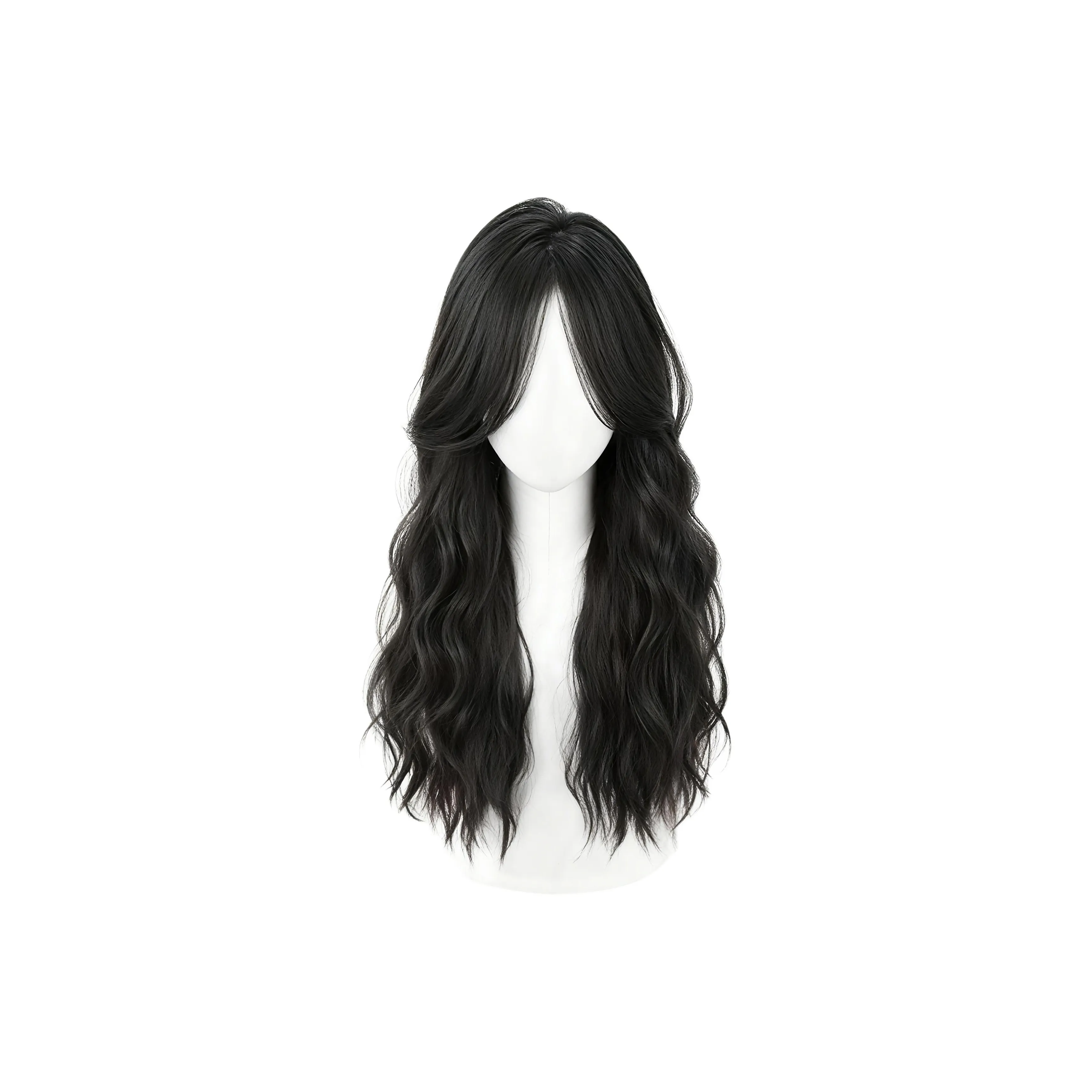 MUYAN Прохладный Богиня Рябь Узор Парики Высокая температура Пряжа Длинные волнистые