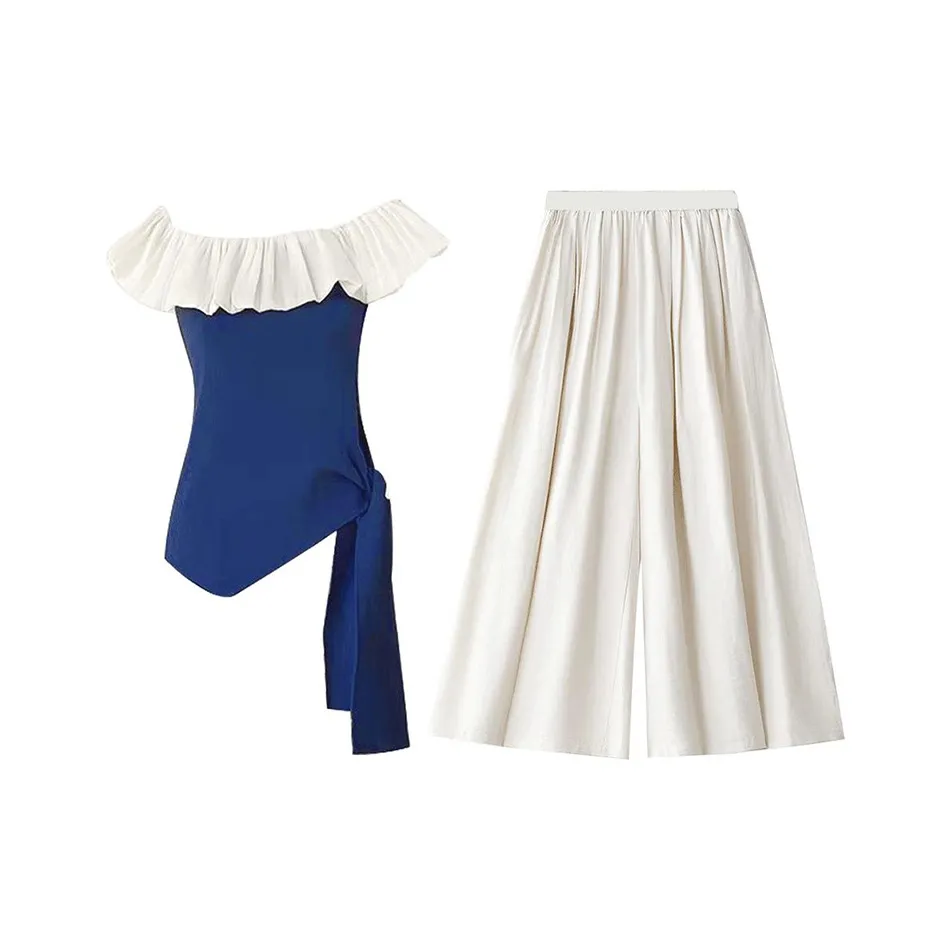 MARIE·COCO Топ + брюки Женские Повседневные костюмы