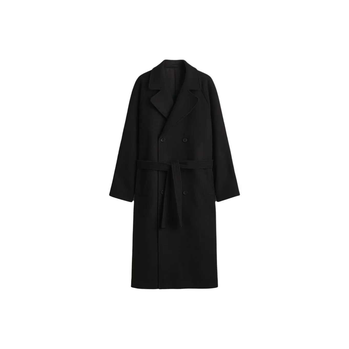 H M Черное Мужское Пальто