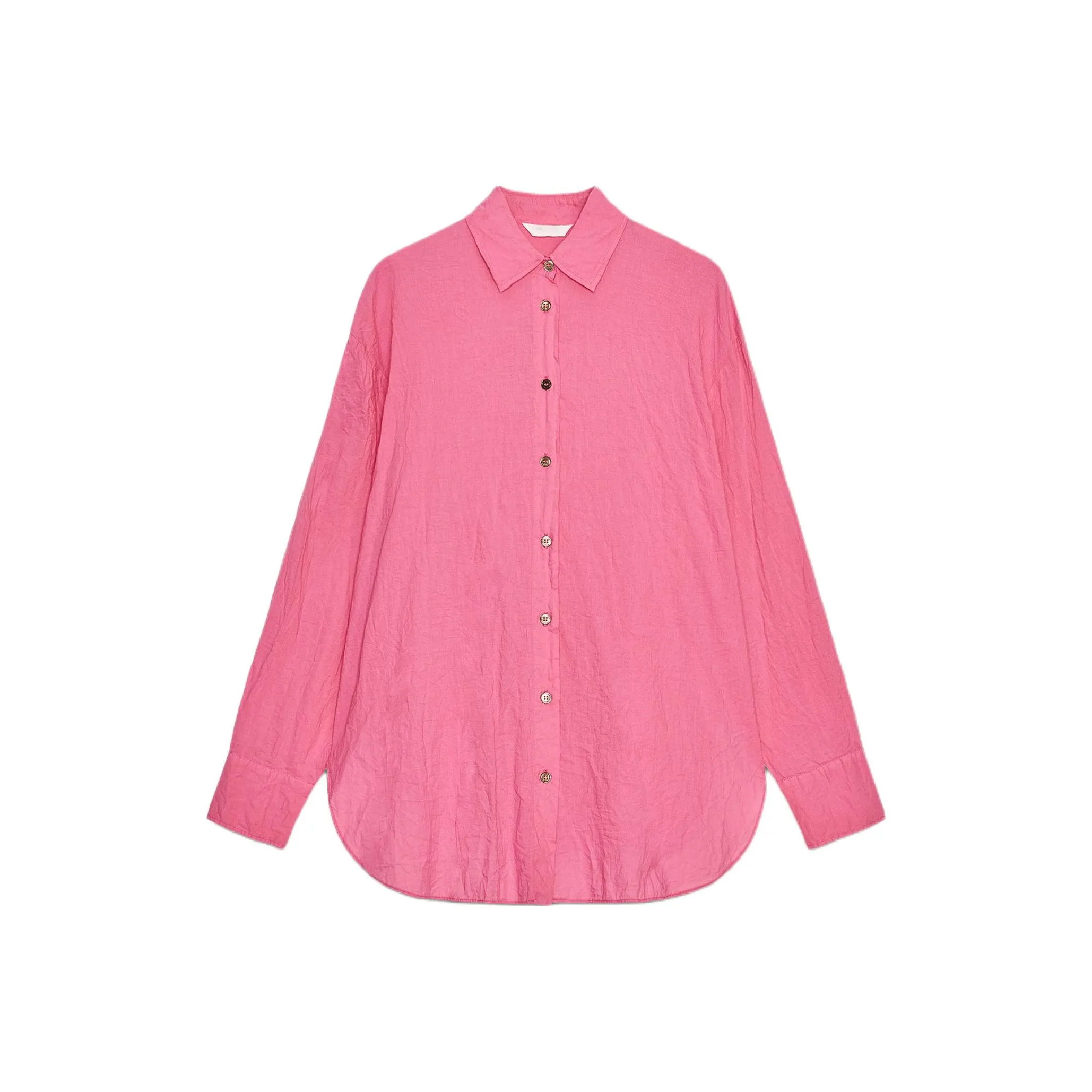 ZARA ZW Series Темно-фиолетово-красные Женские Рубашки