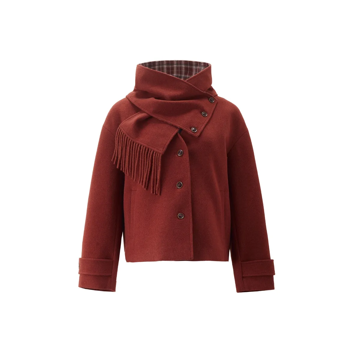 Giordano 04 Винтажный Красный Женское Пальто