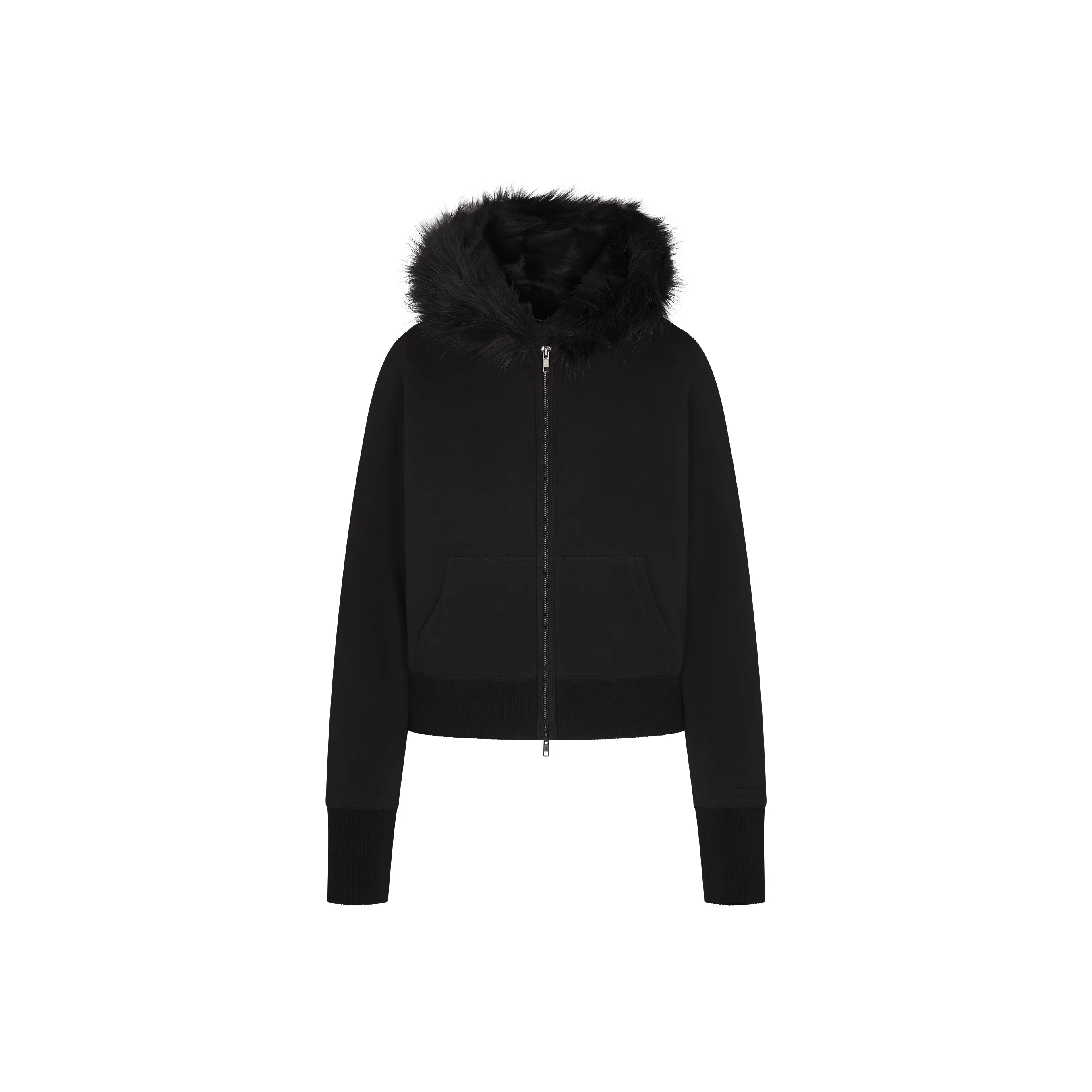 SKIMS Праздника Fw25 Хлопок Флис Искусственный мех Подкладка ZIP UP Толстовка Свитшот Женские