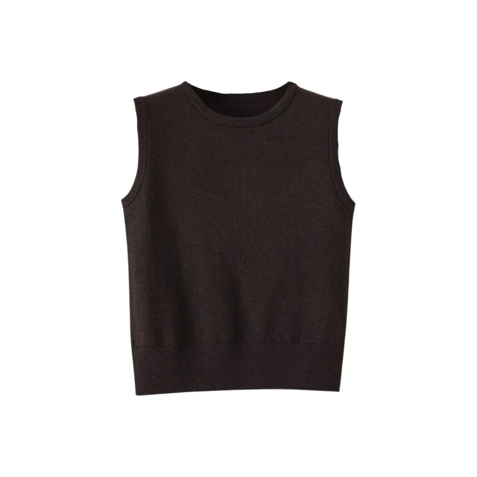 Late White Вязаный жилет Женские