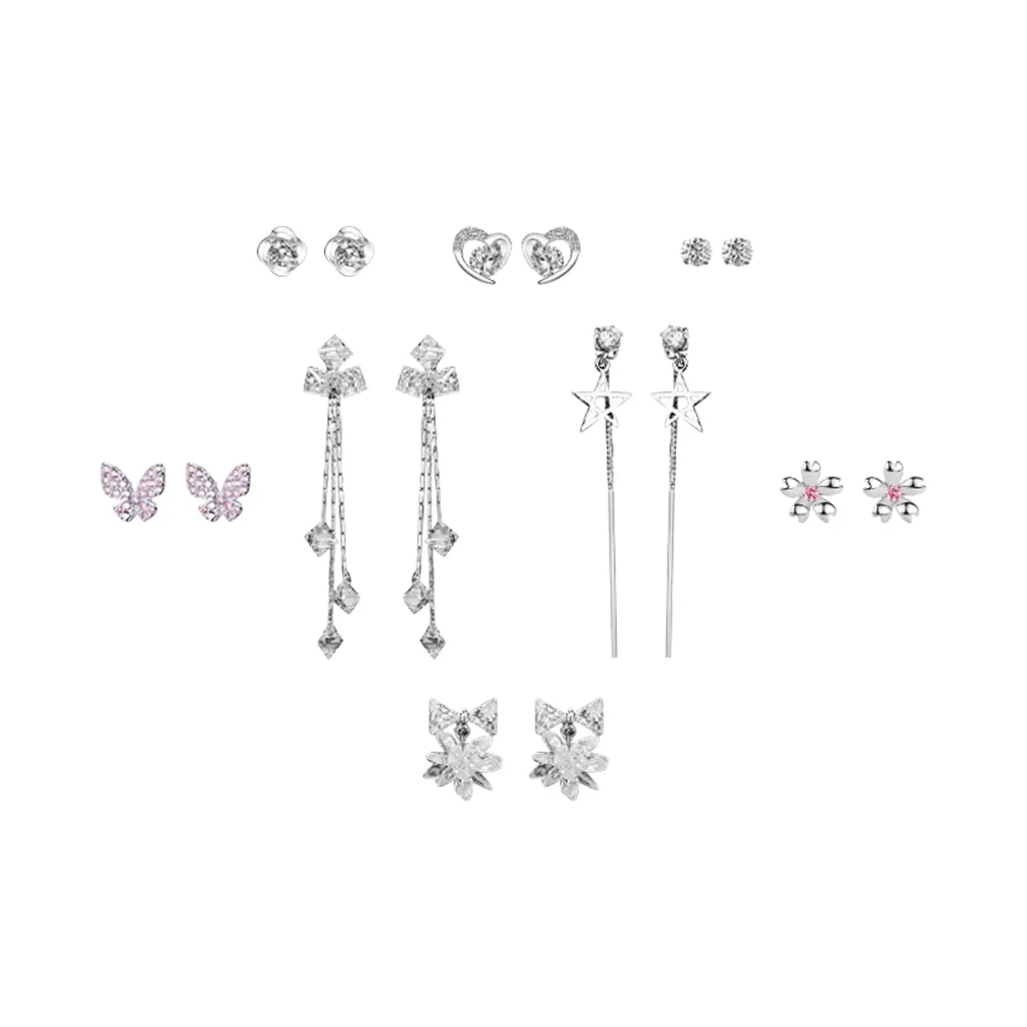D.K.X Alloy Stud Earrings Women's