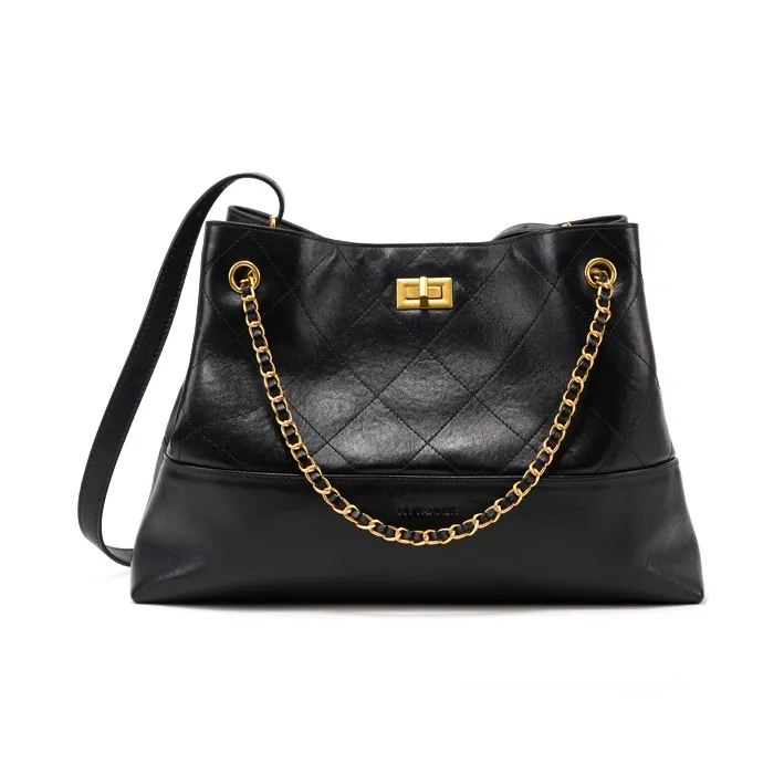 MYTANNER Сумка из натуральной коровьей кожи женская черная