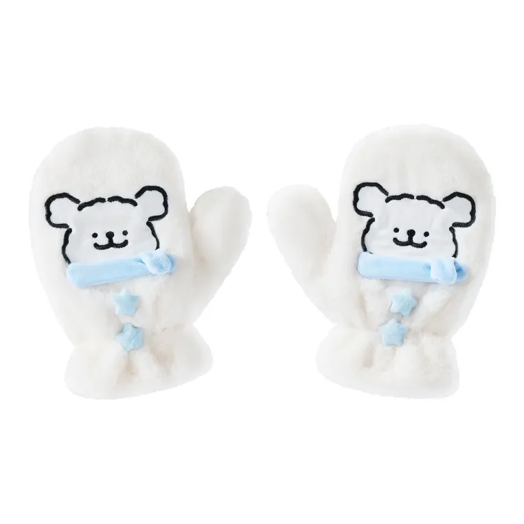 YANCANG Плюшевые зимние вязаные перчатки унисекс