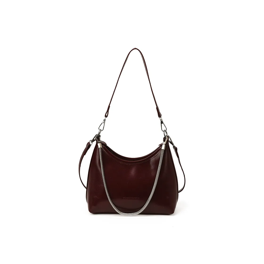 PINK·LAND ПУ (полиуретан) Сумка через плечо Женская Бордовый Белый Черный Кофейный Коричневый