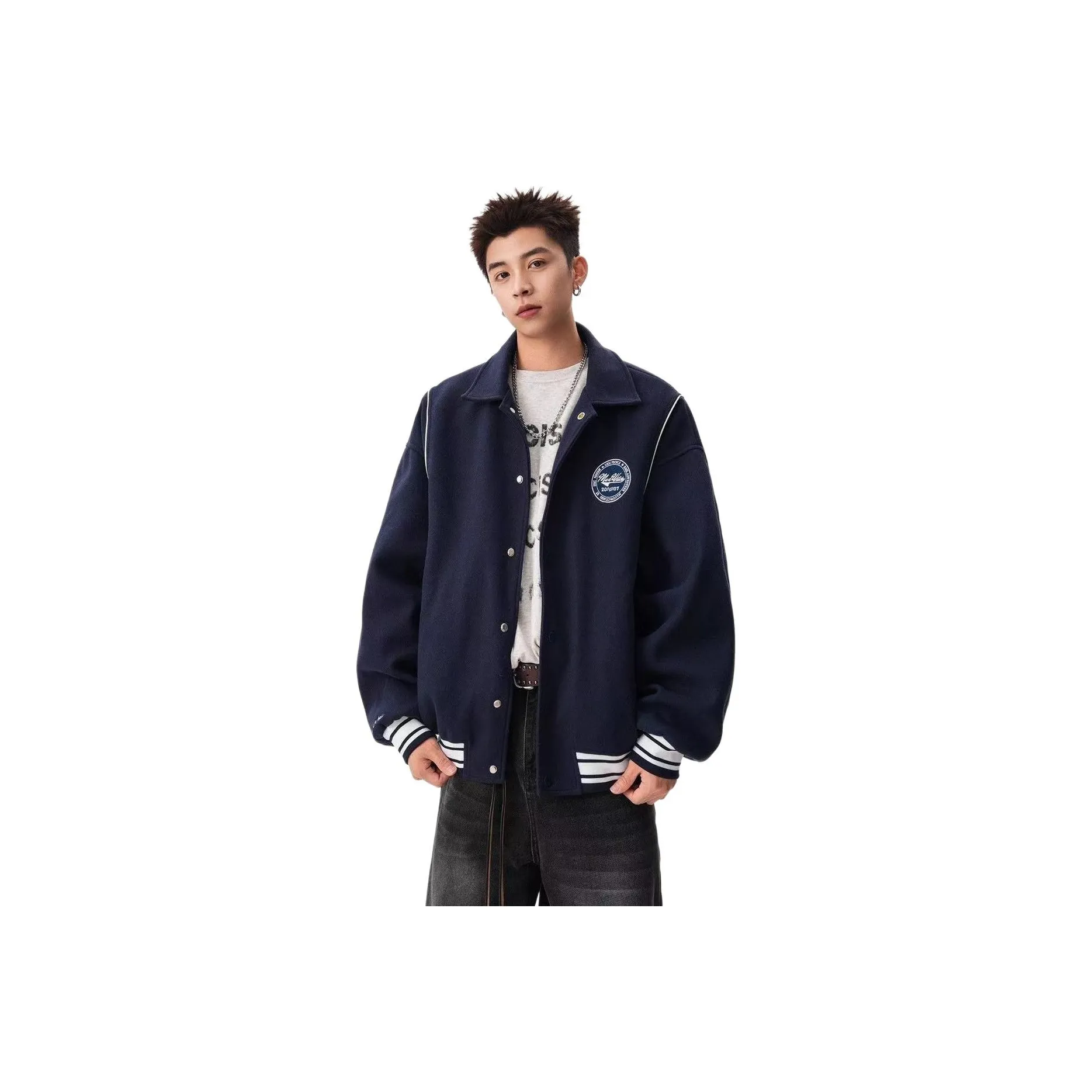 FUNST Темно-синие мужские куртки