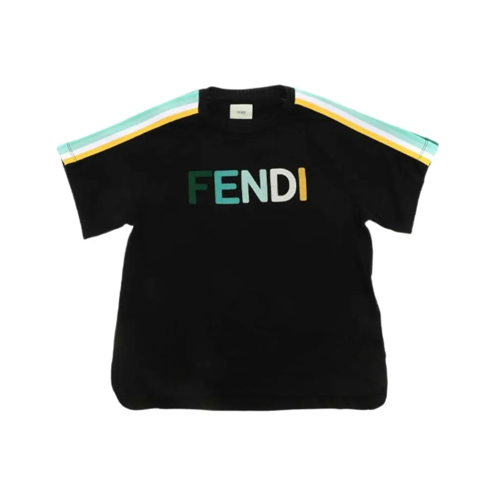 FENDI Черные Детские Рубашки T