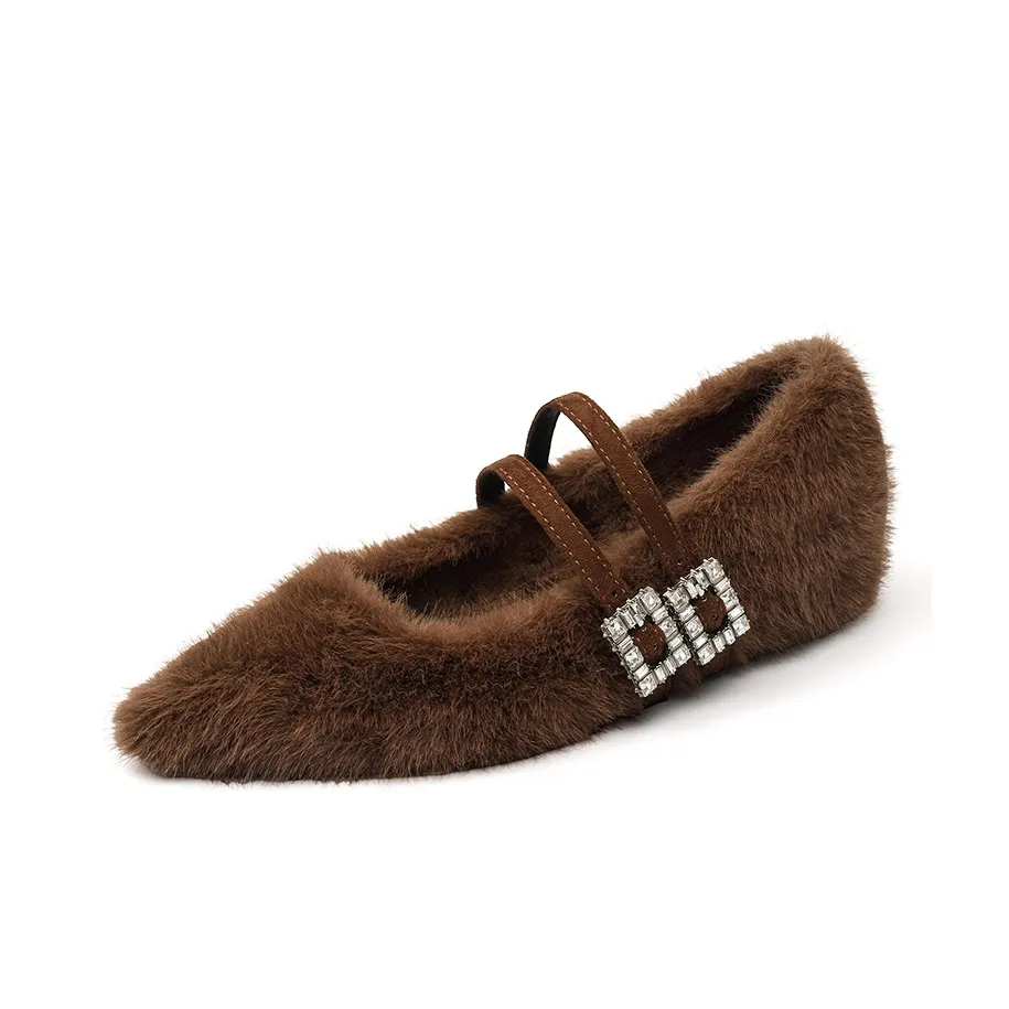 Lan Miao Грубый каблук Мэри Джейн Туфли Женские