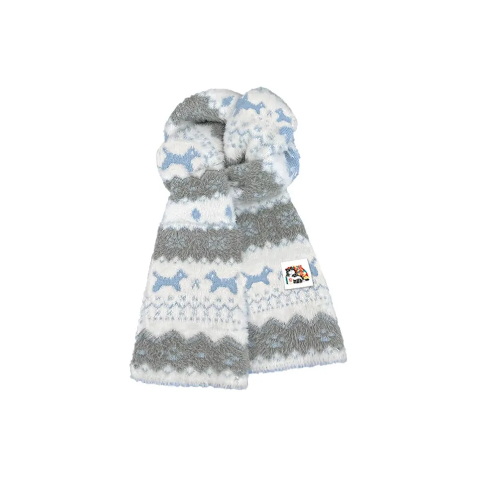 Supremo Cat Акриловые Вязаные Шарфы Унисекс