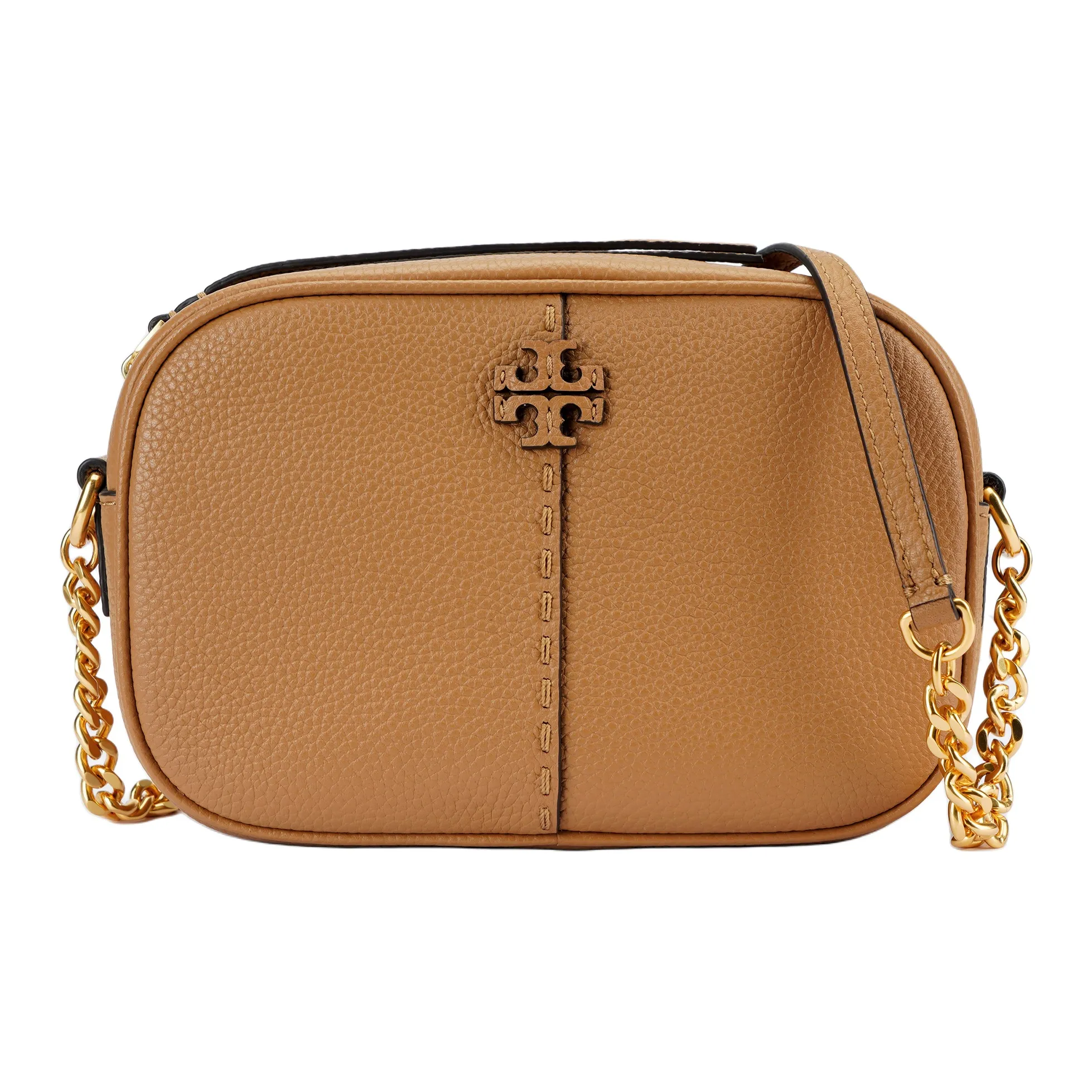 TORY BURCH McGraw Litchi Grain Leather Crossbody Bag Shoulder Bag Women's Brown
