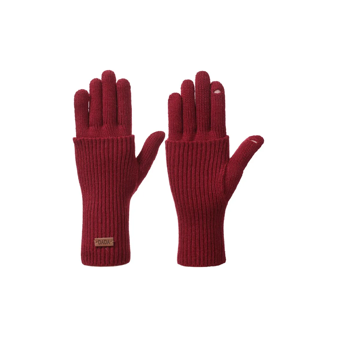 Shizhu Утолщенные Вязаные Перчатки Женские