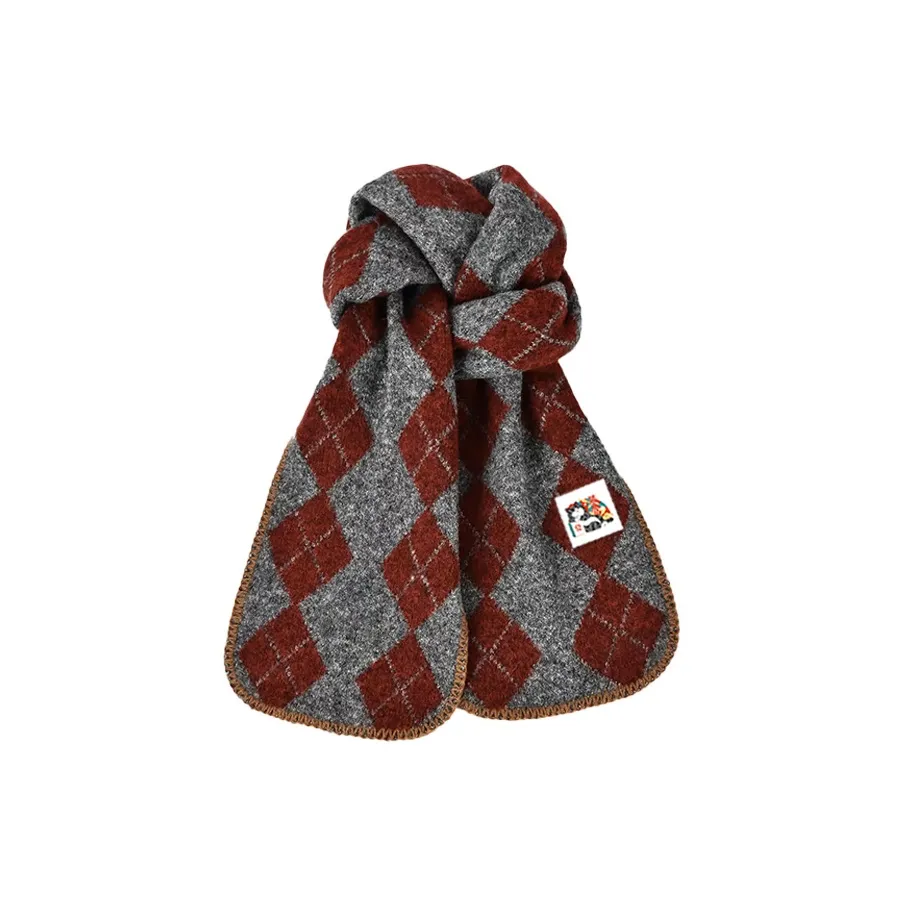 Supremo Cat Смесовая шерсть Вязаные шарфы Унисекс