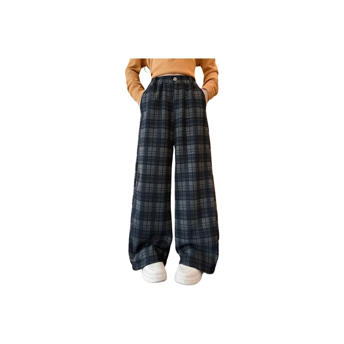 MAMIMAKA Темно-синие школьные брюки