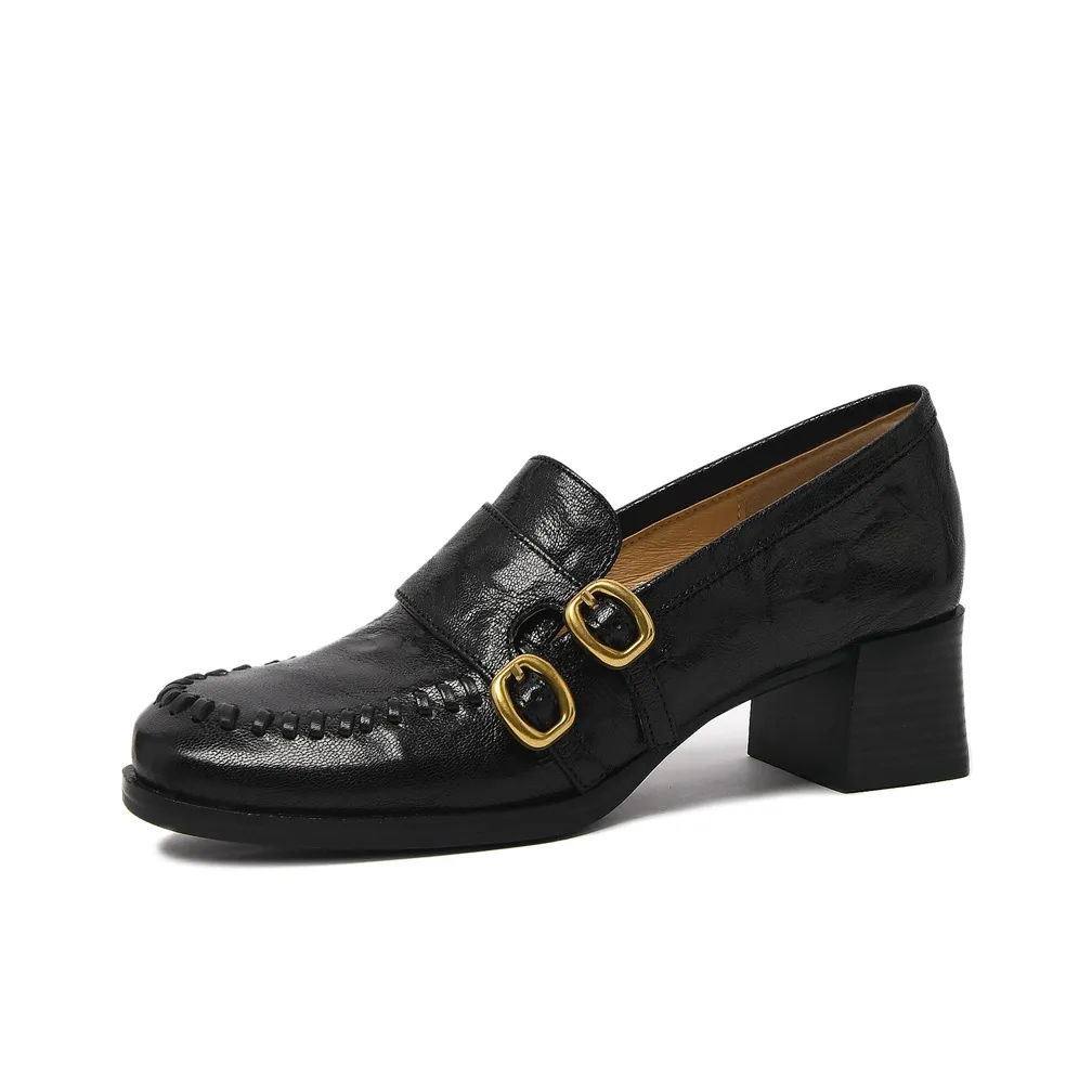 CAMEIDO Лоферы 5 см Женские Черные