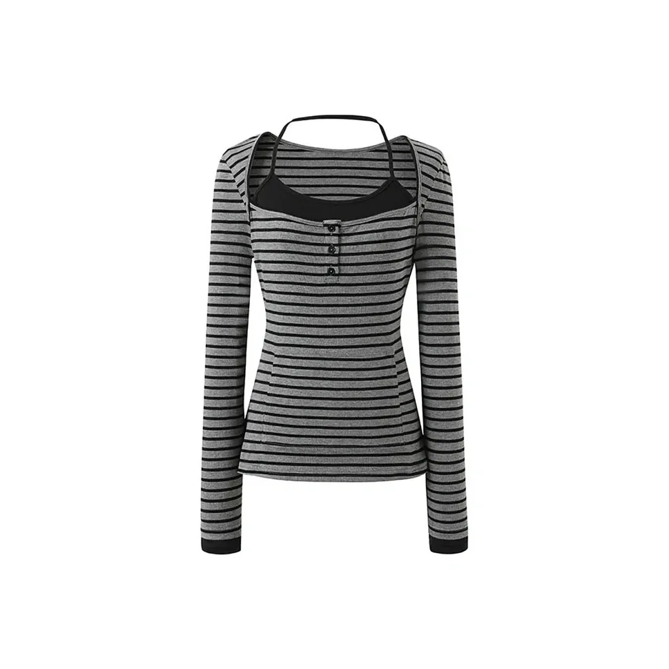 YINLEI Стандартная длинная рубашка с длинным рукавом женская