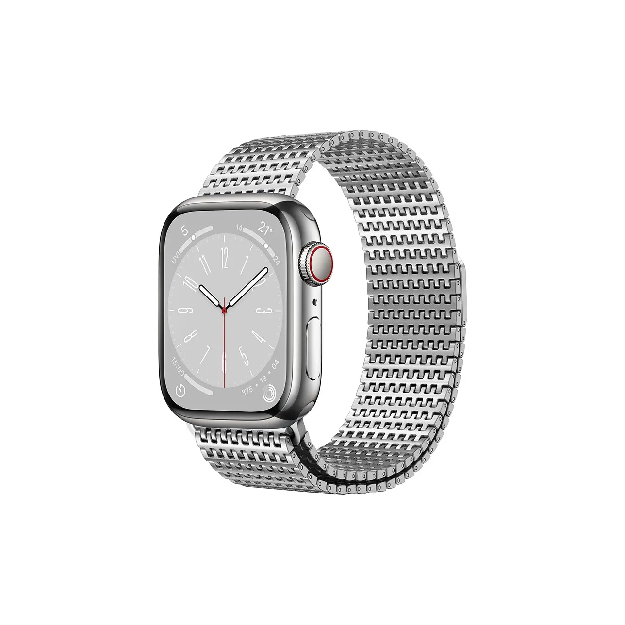 COORUBA Ремешок Apple Совместимость Нержавеющий Стальной Материал 238 мм