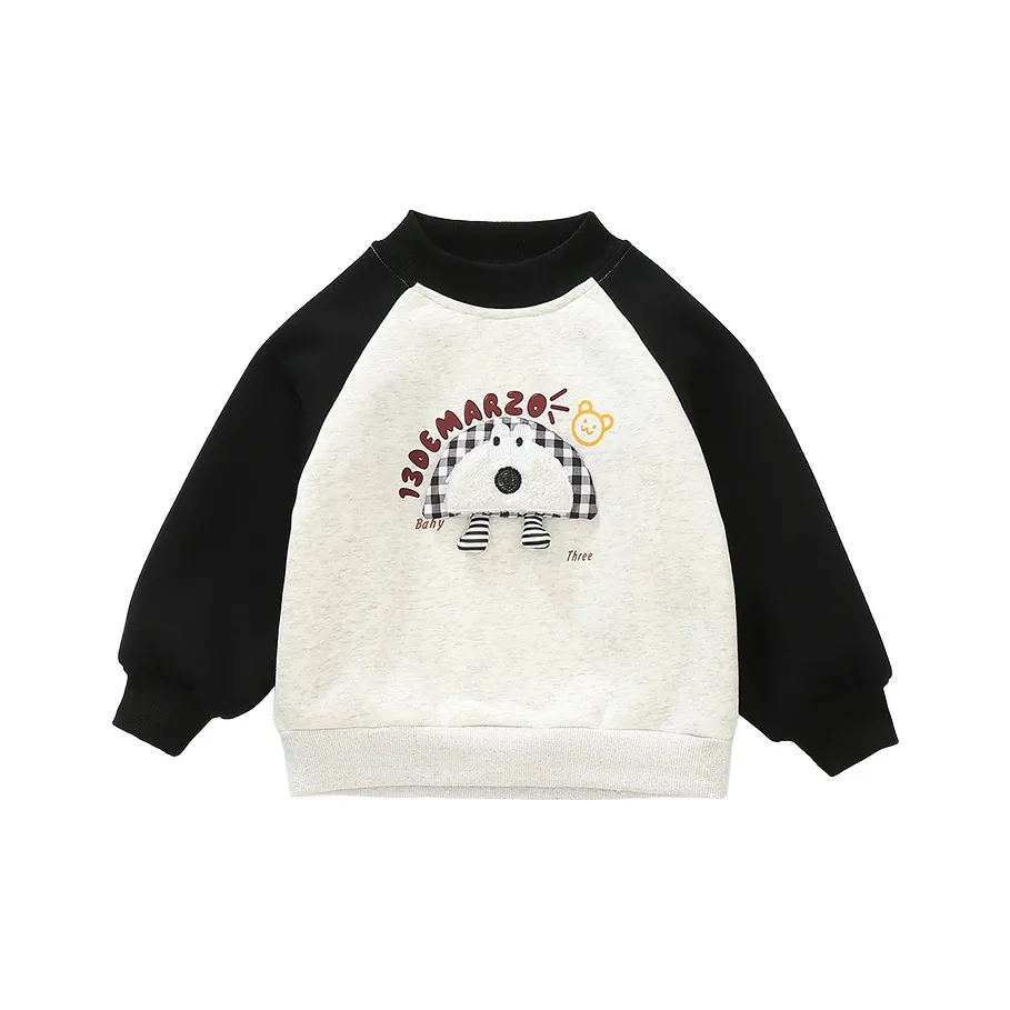 SHIBU Xiaomin Дом S83 Серые оттенки 3D-эффект С флисовой подкладкой Худи Свитшоты Черный Пре-школьные Свитшоты