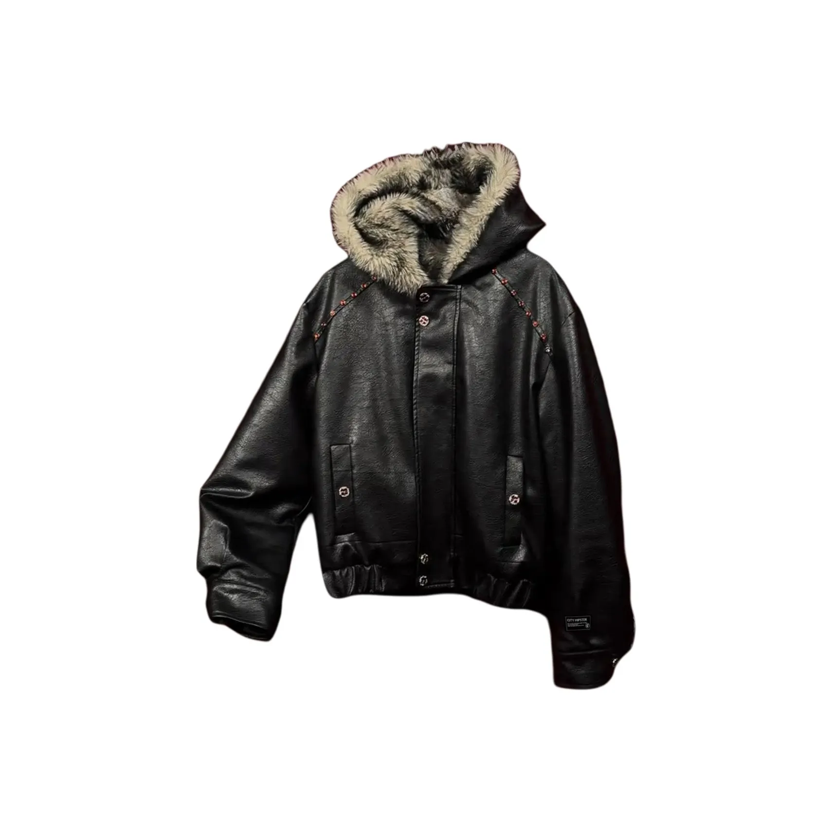 City Hipster Кожа Куртка Унисекс