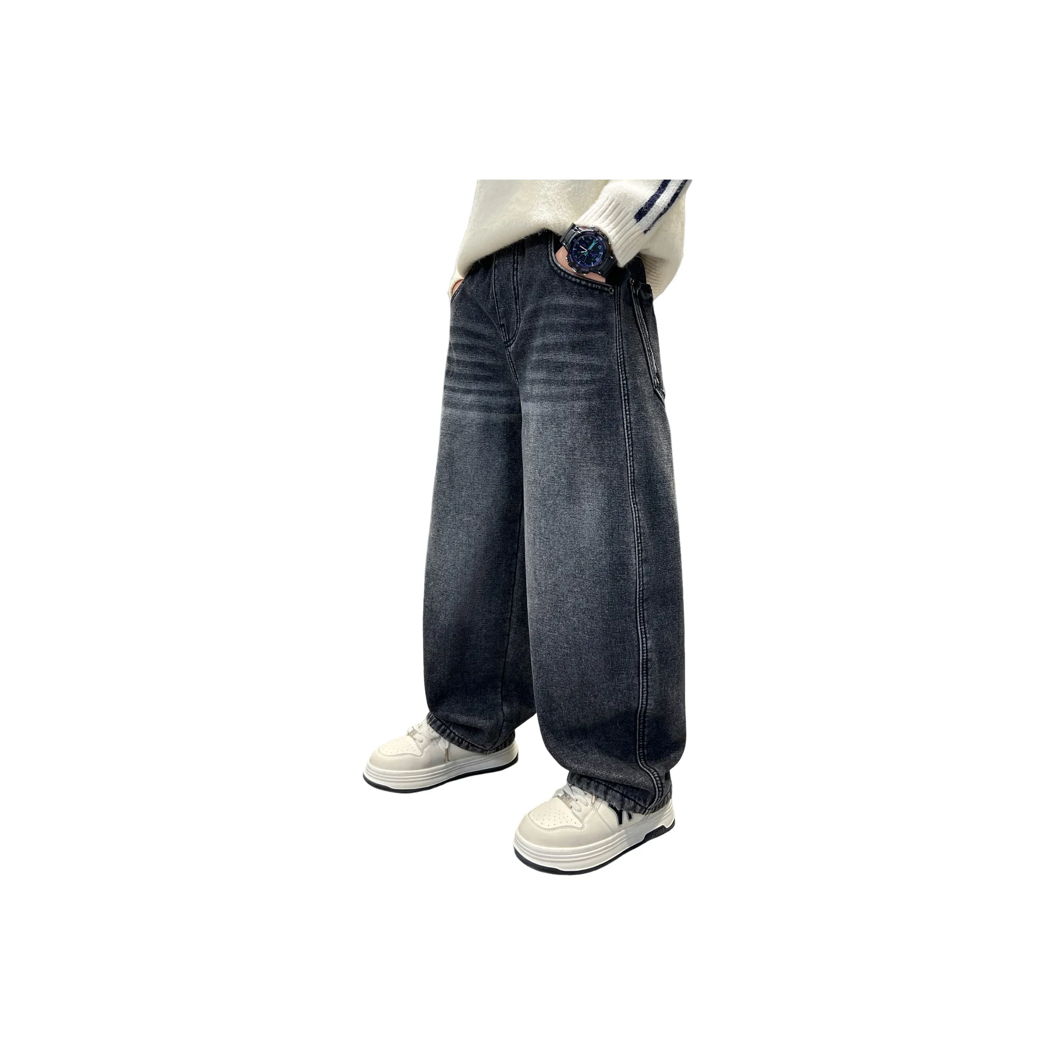 Lanza Повседневные Джинсы Зимние Черные Подростки