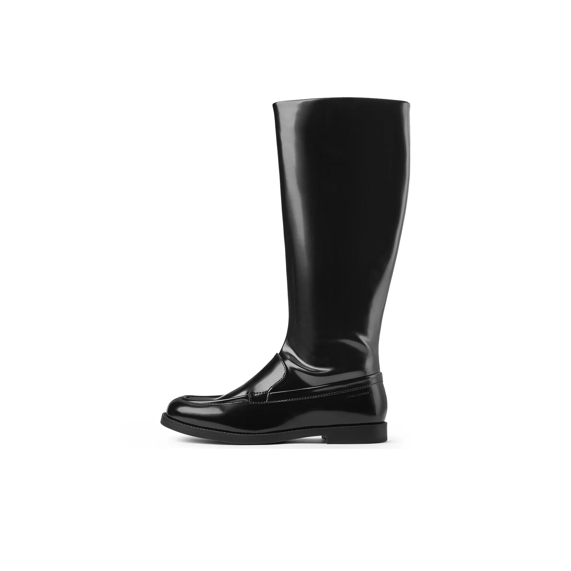 CHARLES KEITH Маленький CK Колено Высокие сапоги 2 см Женские Черный