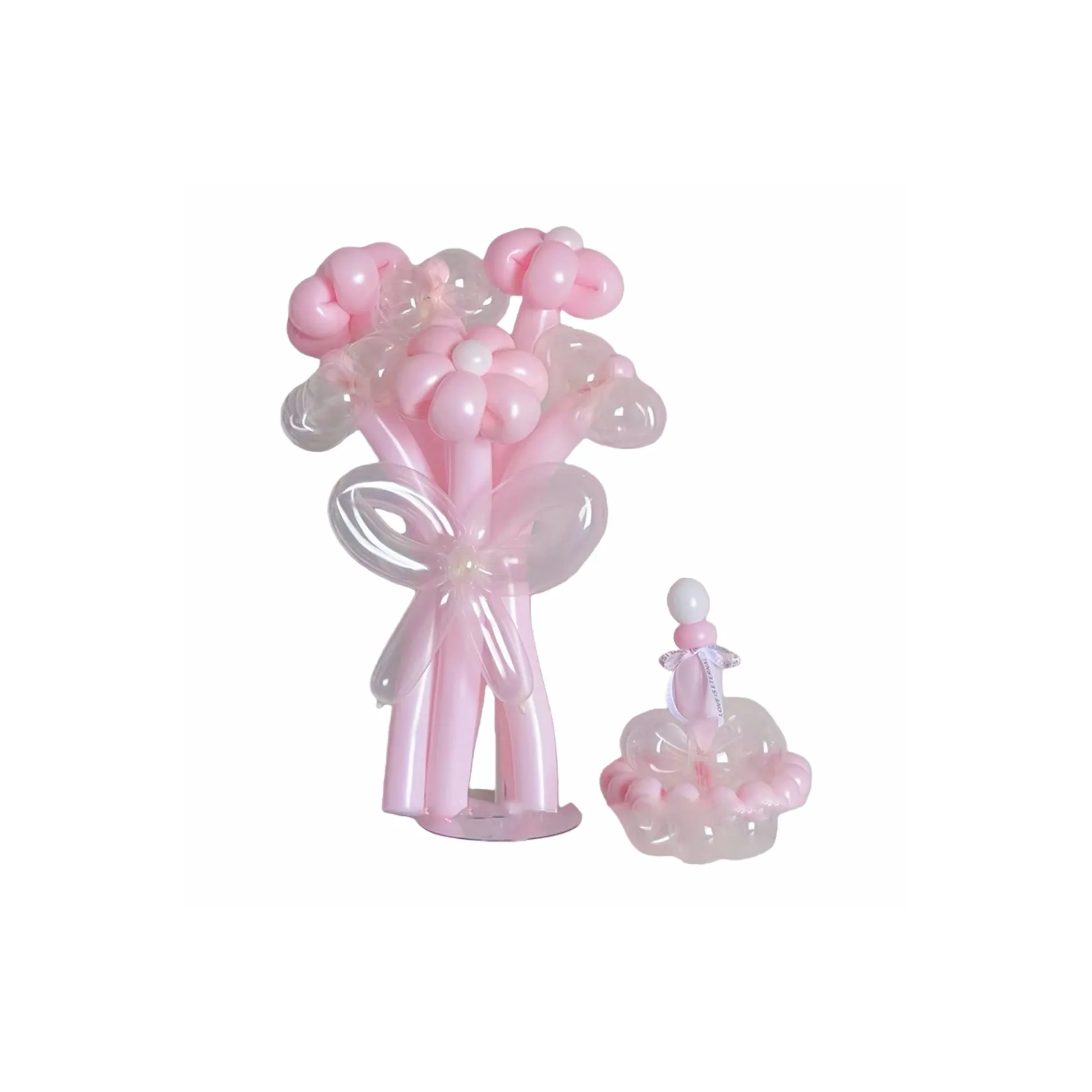 MENGXIAOZAI Сумерки Розовая роза Баллоны Букет DIY Сцена Настройка Материал Набор DIY Игрушки