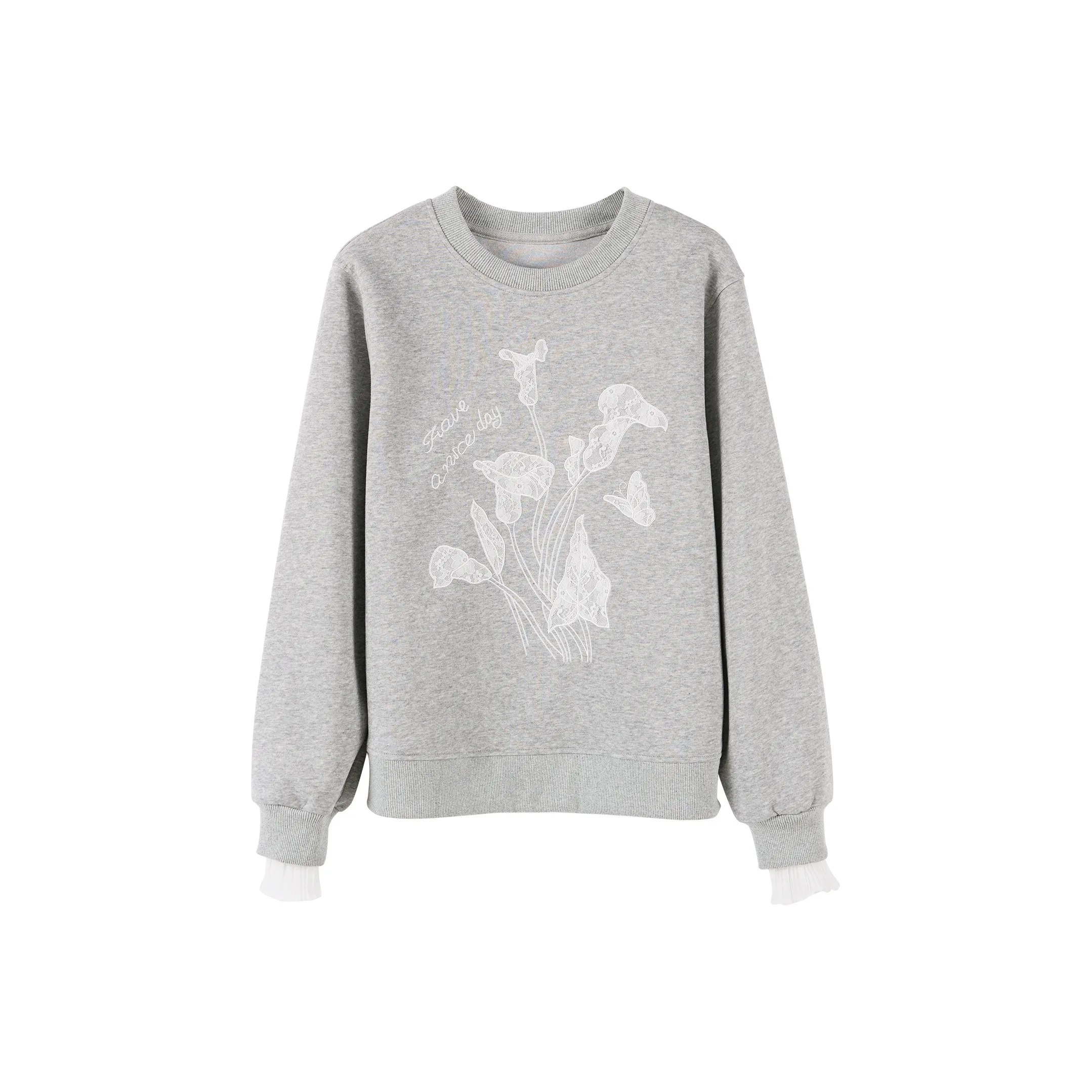 TOUCH Свитшот Женский Светло-Серый