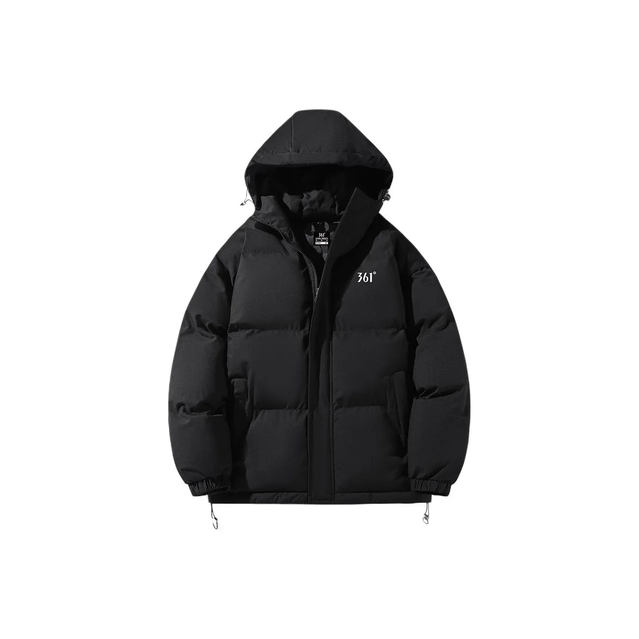 361° Супер-черный унисекс пуховики
