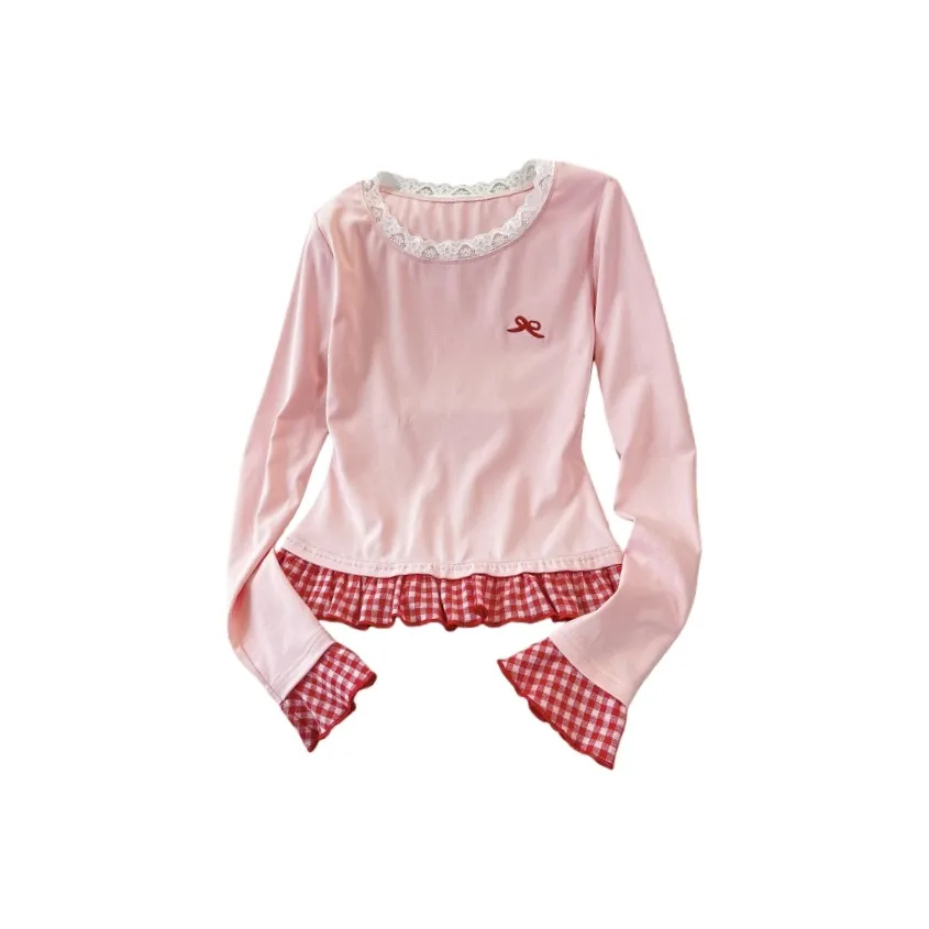 YGPRW Розовые Женские T-рубашки