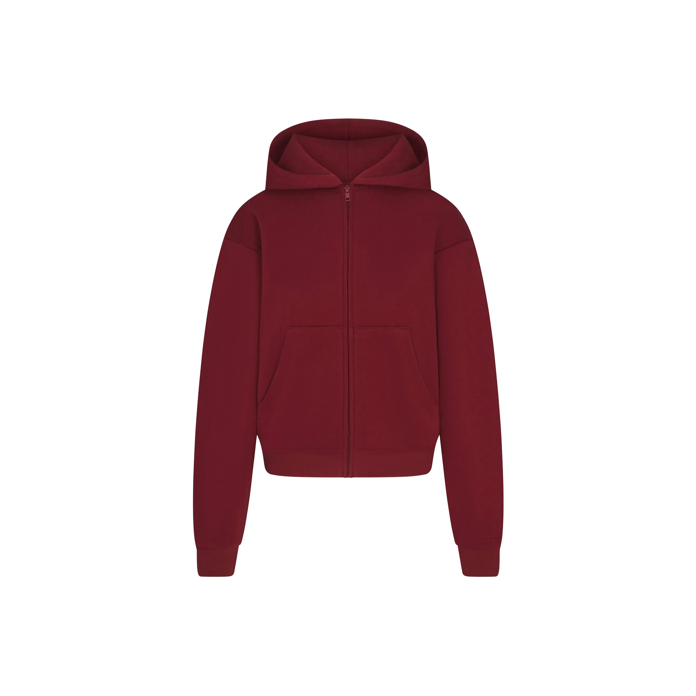 SKIMS Праздника Fw25 Хлопок Флис Классический ZIP UP Толстовка Свитшот Женские