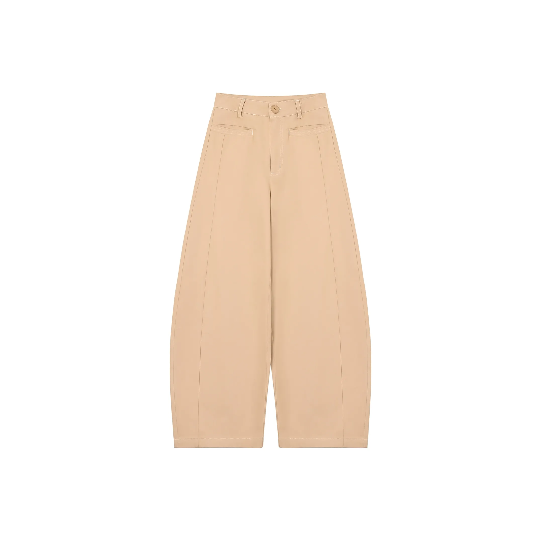 Umoumo Хаки Нет Ремень Женские Повседневные Брюки