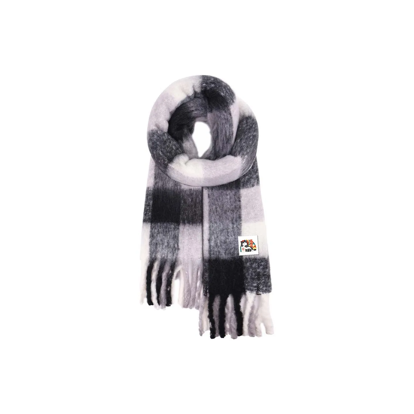 Supremo Cat Полиэстер Трикотаж Шарфы Унисекс