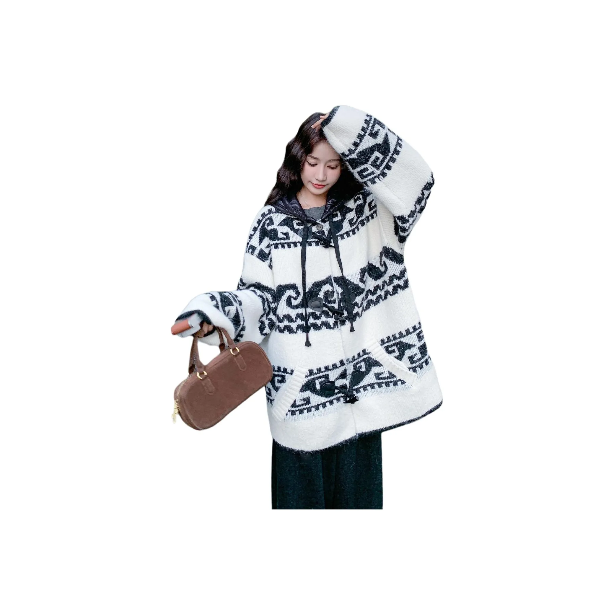 Vintage Cars Бархат Feel Пальто Женские