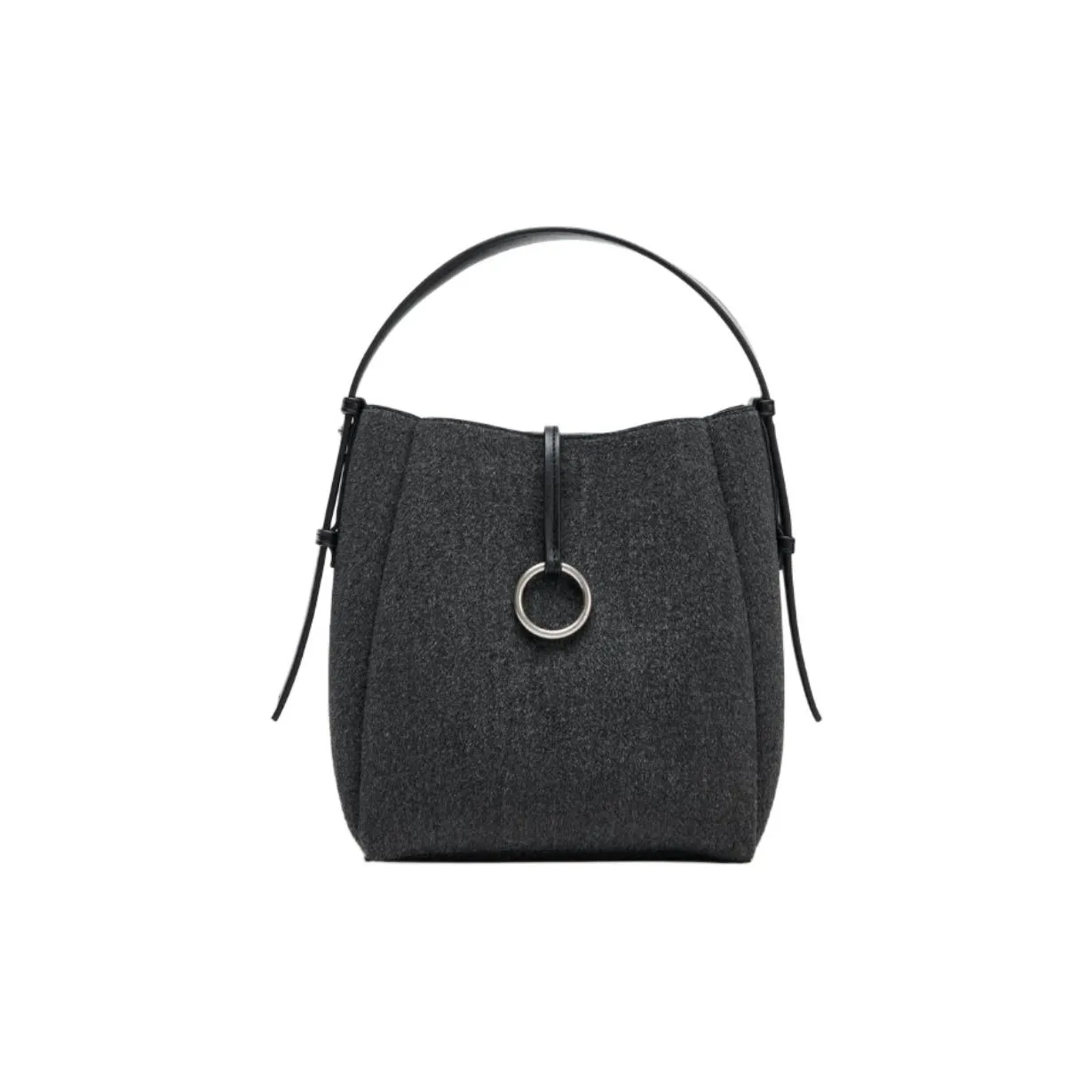 ZARA Collaboration Полиэстер Ведрообразная Сумка Мини Женская Серого цвета