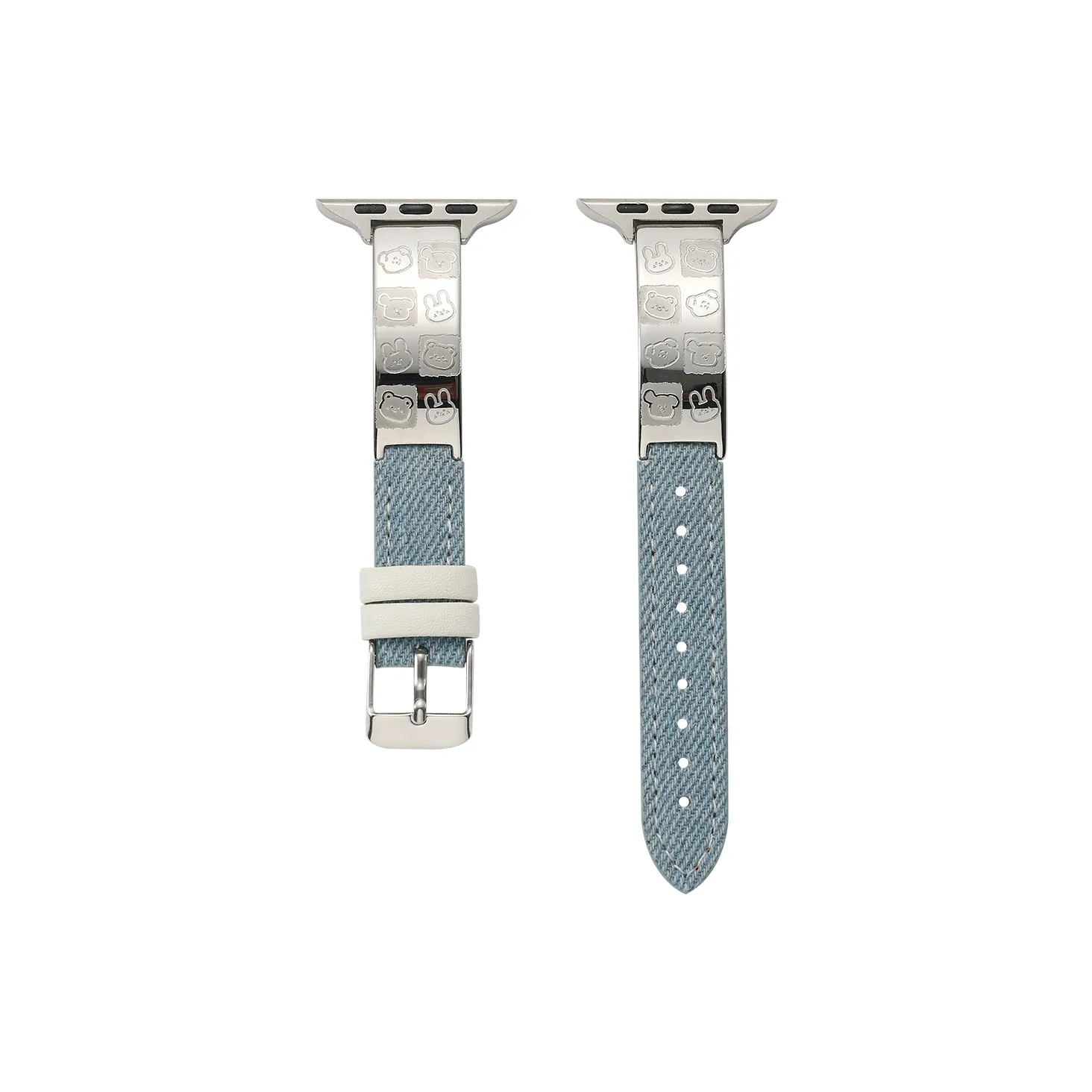 TUOMASI Ремень Apple Совместимость Металл Кожа Деним Материал