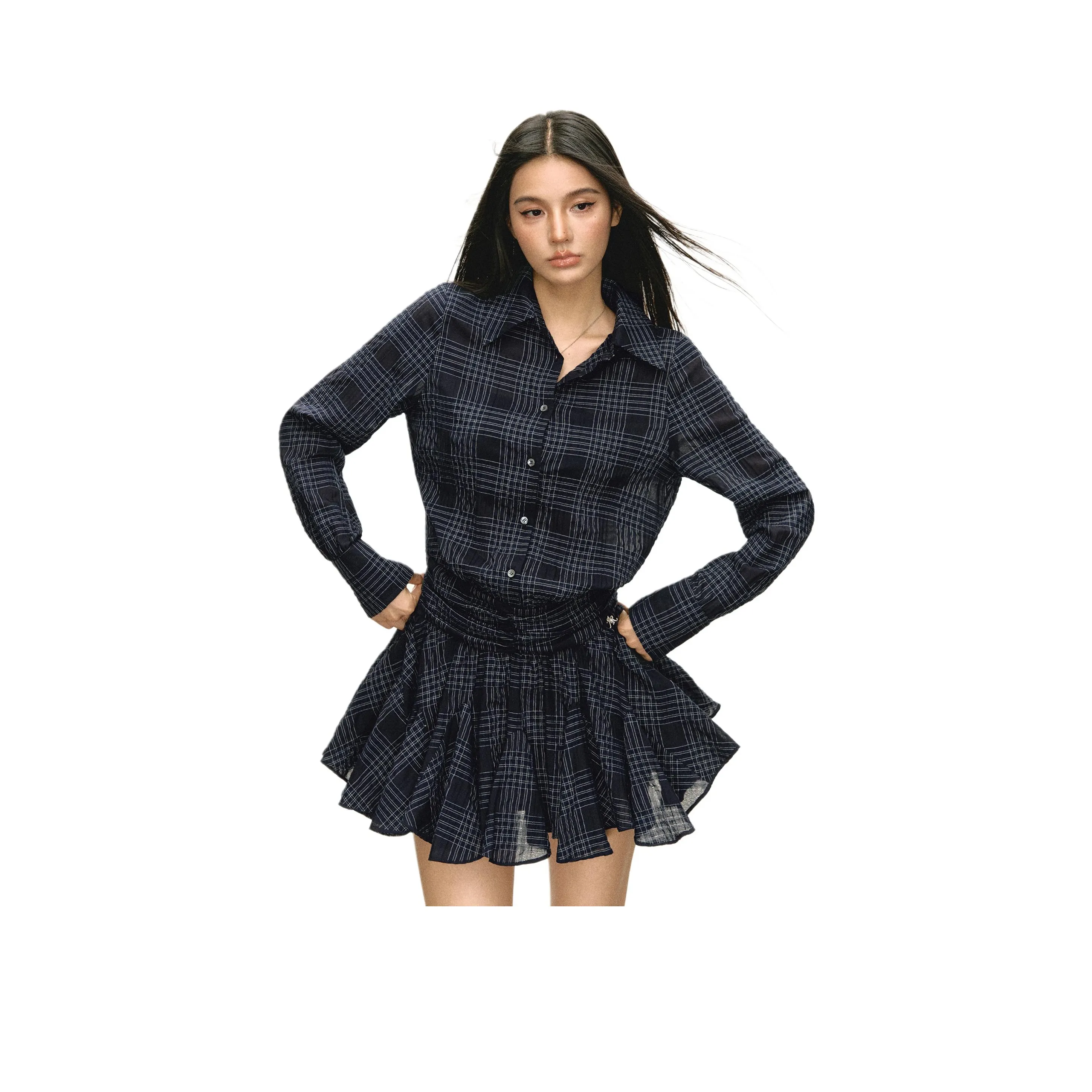 Ariseism Длинное платье с длинными рукавами женское