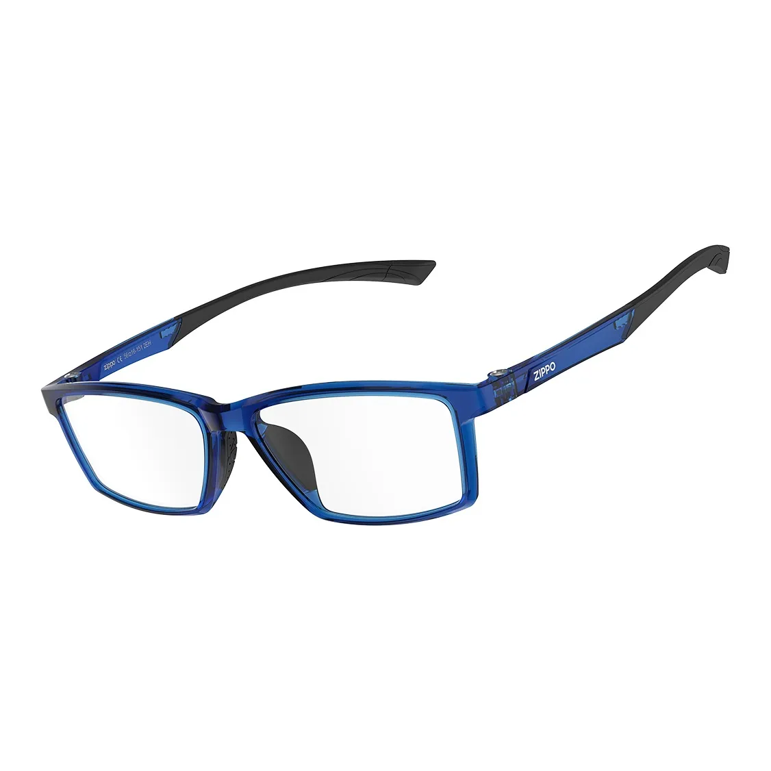 ZIPPO TR90 Квадратные очки с диоптриями Мужские Электрический синий