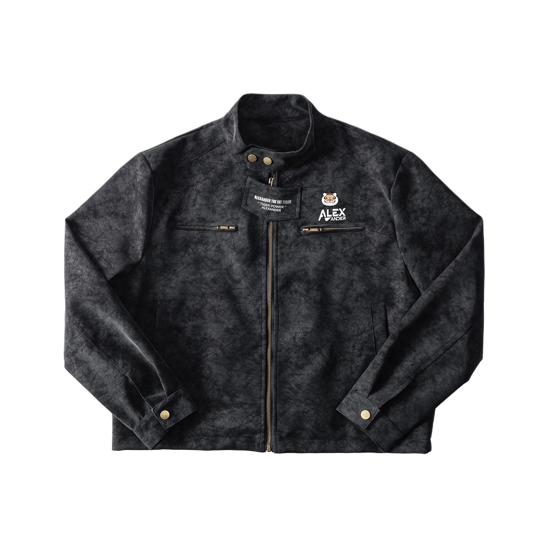 I Am Not A Fat Tiger Кожаная куртка унисекс