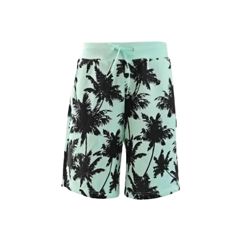 PUMA Green Men's Casual Shorts PUMA Зеленые Мужские Повседневные Шорты