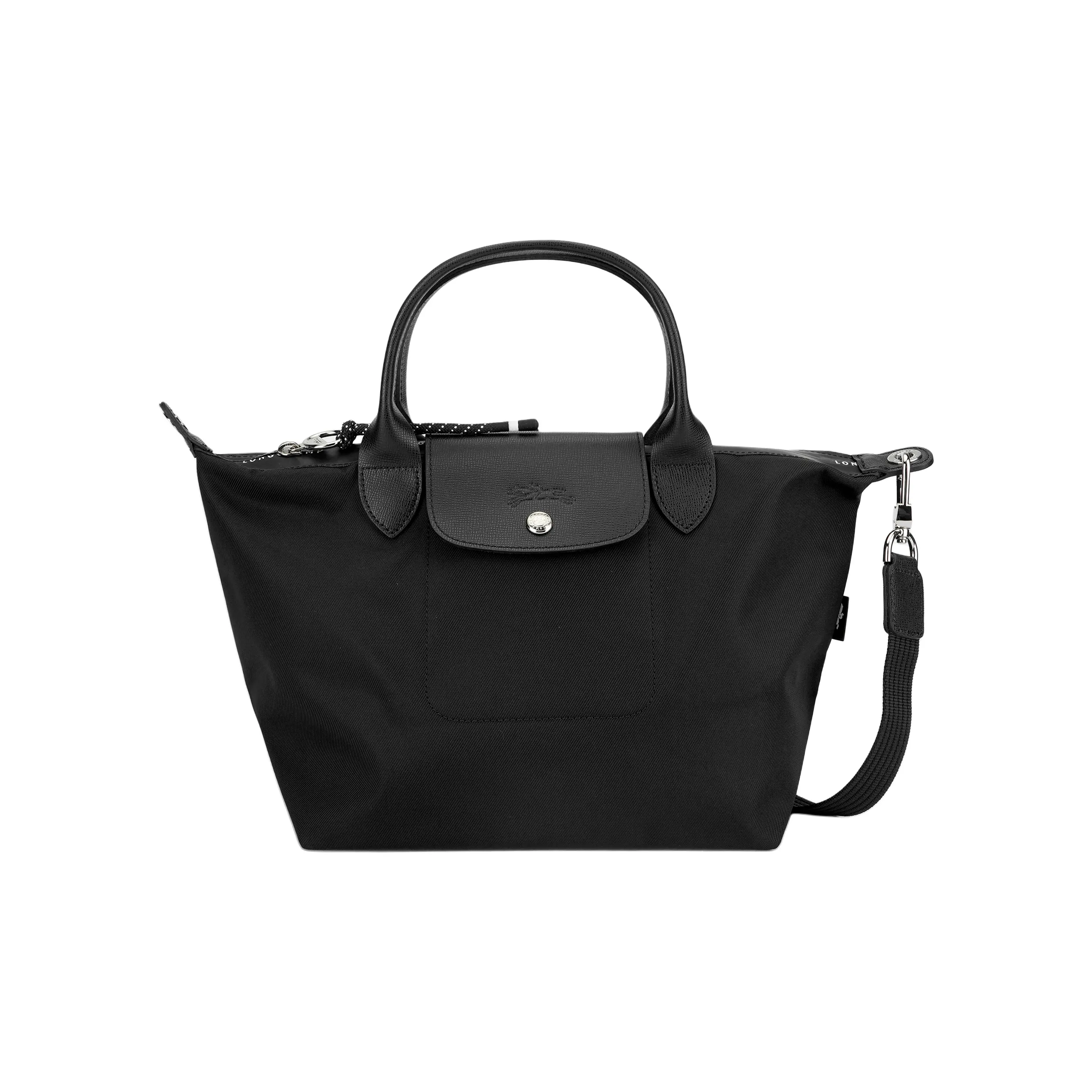 LONGCHAMP Le Pliage Energy Холст Одно Плечо Сумка Маленькая Женская Черная